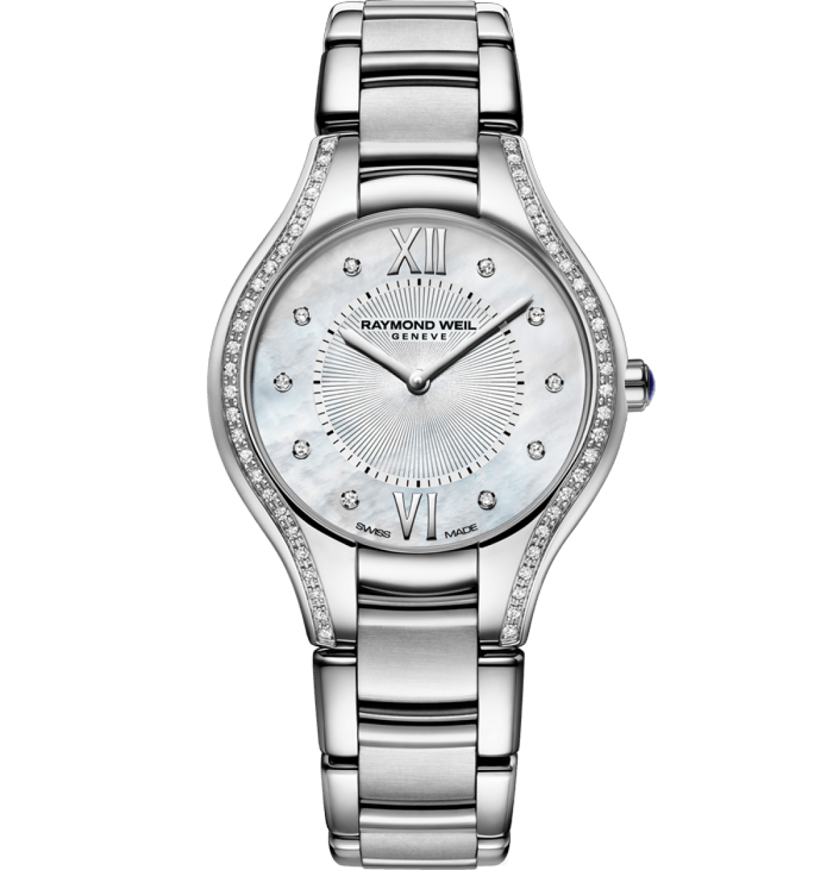 raymond weil tango ladies mother of pearl dial with diamonds