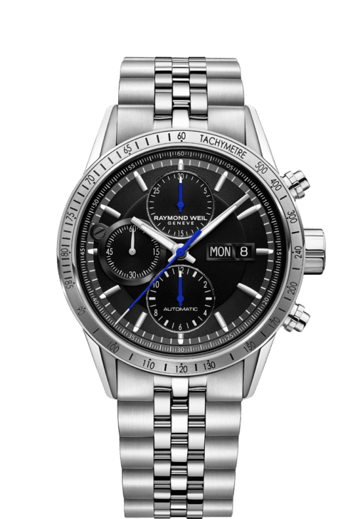 Steel Chronograph Tachymeter Watch - Freelancer | RAYMOND WEIL