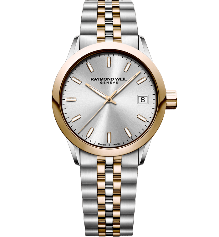 34mm Two-Tone Rose Gold Date Watch 