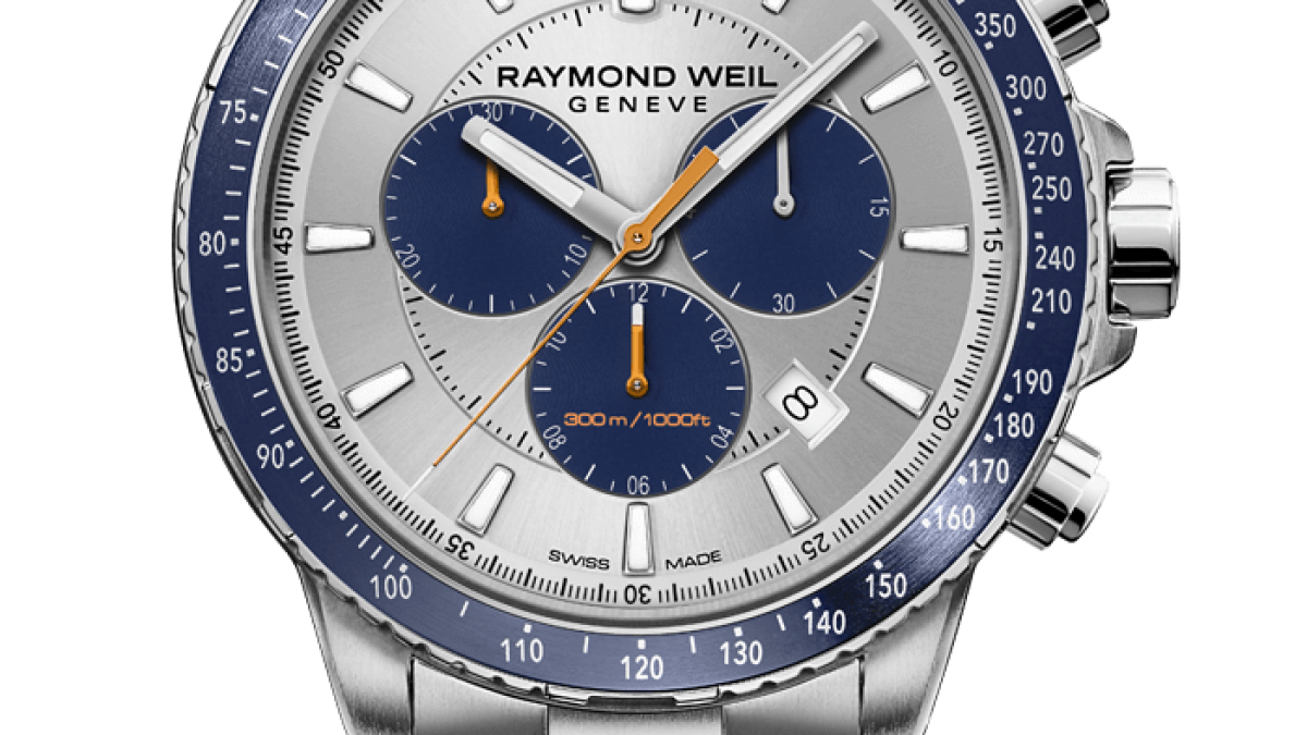 Montre chronographe quartz bicolore bleu pour homme Tango