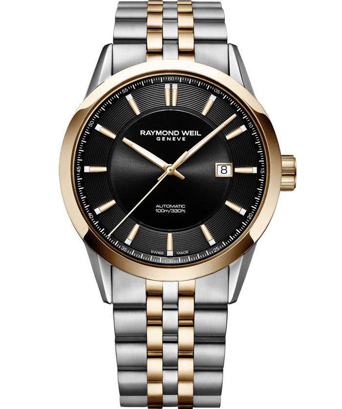 Two-tone Rose Gold Automatic Date Watch 