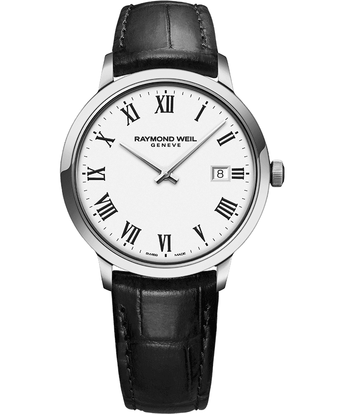 Men's Silver Classic White Dial Quartz Watch - Toccata | RAYMOND WEIL