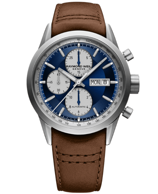 Men's Chronograph Leather Watch - Freelancer 