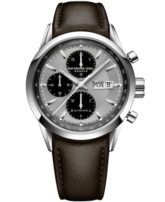 Men's Chronograph Leather Watch - Freelancer | RAYMOND WEIL