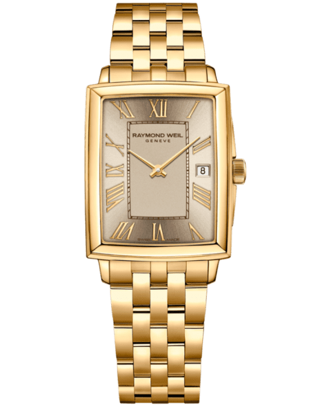 Ladies Gold Rectangular Quartz Watch - Toccata | RAYMOND WEIL