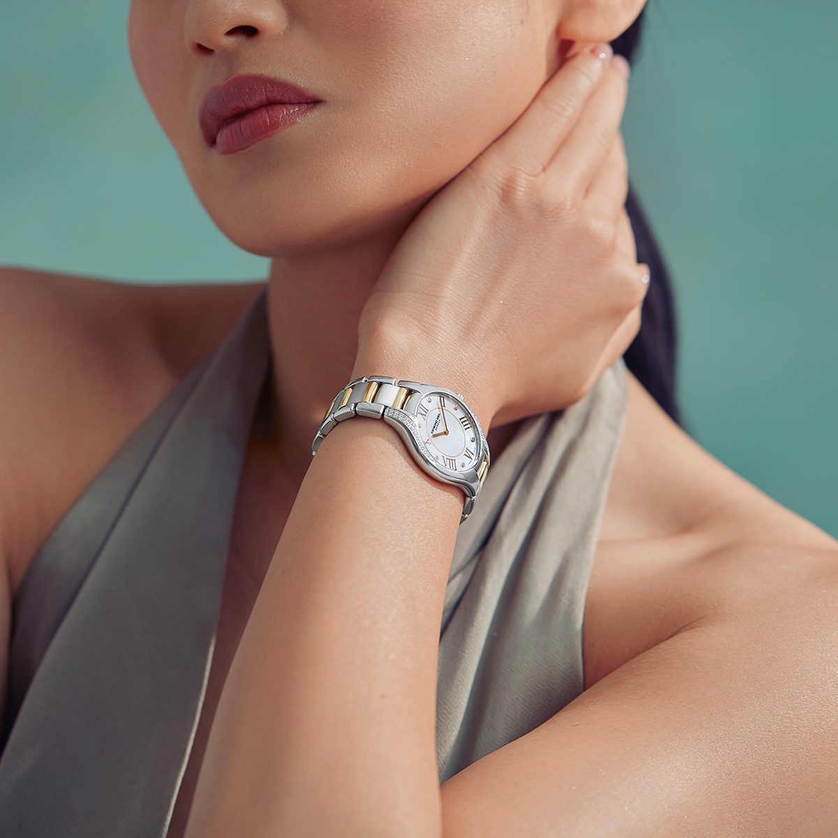 Noemia Ladies 42 Diamond Two-Tone Quartz Watch - Noemia | RAYMOND WEIL