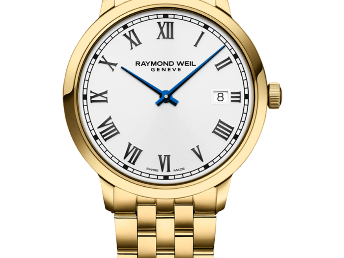 Classic Gold PVD White Dial Quartz Watch Toccata Raymond Weil