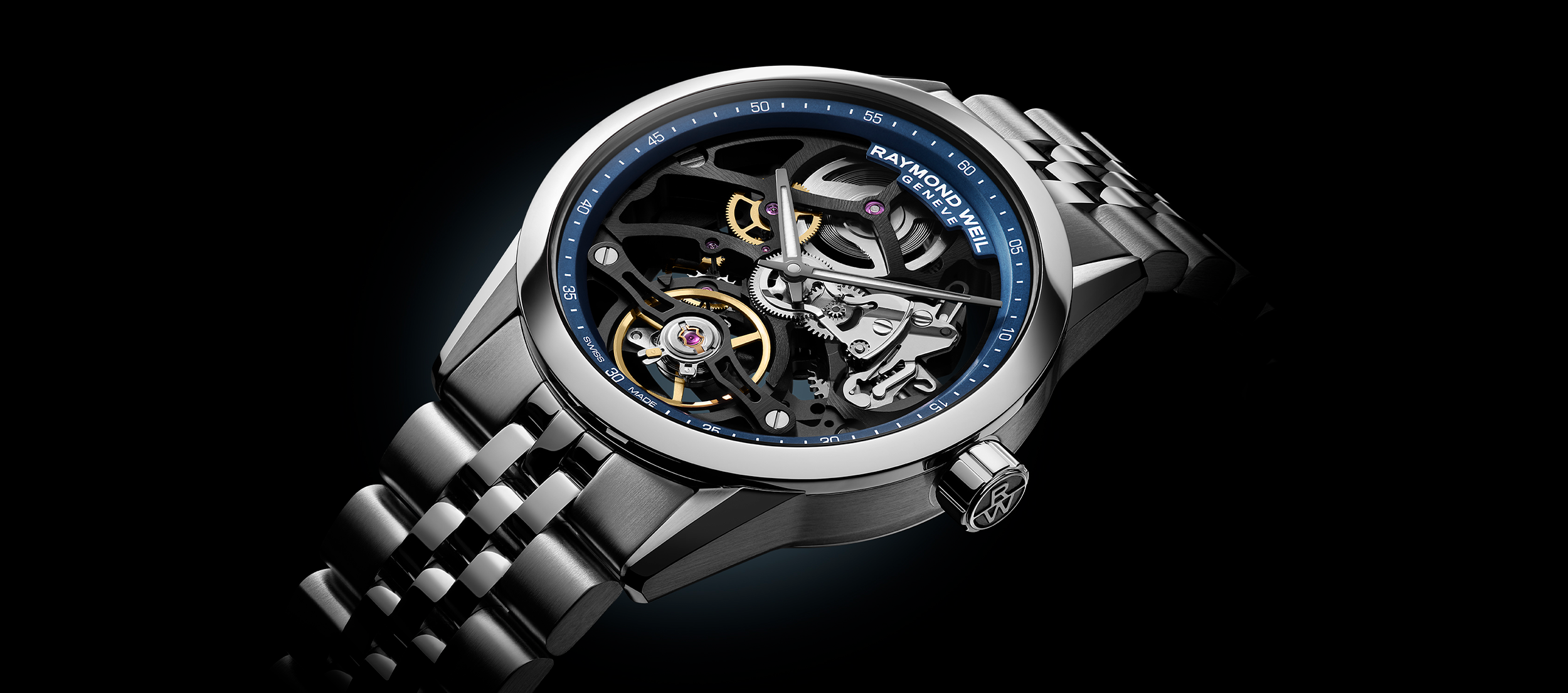 Freelancer Calibre RW1212 Skeleton Automatic Watch Freelancer RAYMOND WEIL